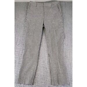 Lauren Ralph Lauren Black Label Dress Pants Womens 6 Black White Houndstooth